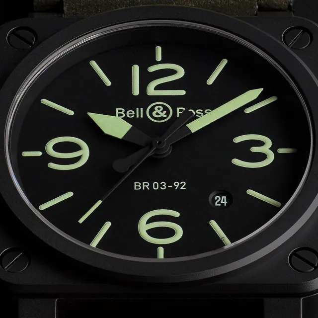 【Bell&Ross】啞光陶瓷夜光機械腕錶 618年中慶(BR0392-BL3-CE/SCA)