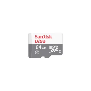 【SanDisk 晟碟】64GB Ultra micro SDXC C10記憶卡100MB/s(1入組)