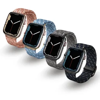 【UNIQ】Apple Watch 42/44/45mm Aspen DE 雙色防潑水編織錶帶