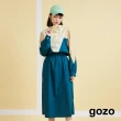 【gozo】運動連帽收腰洋裝(兩色)