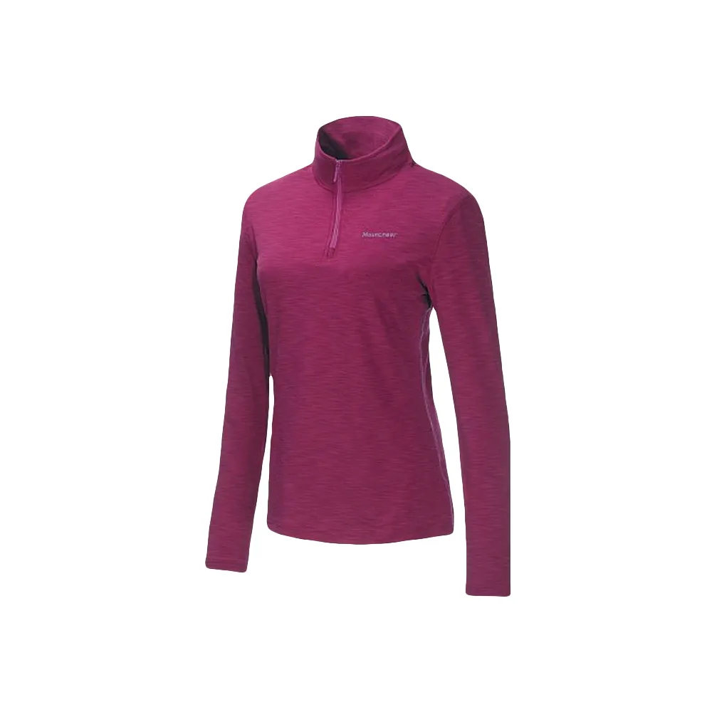 【Mountneer 山林】女彈性針織保暖上衣-紫色-22P06-89(t恤/女裝/上衣/休閒上衣)