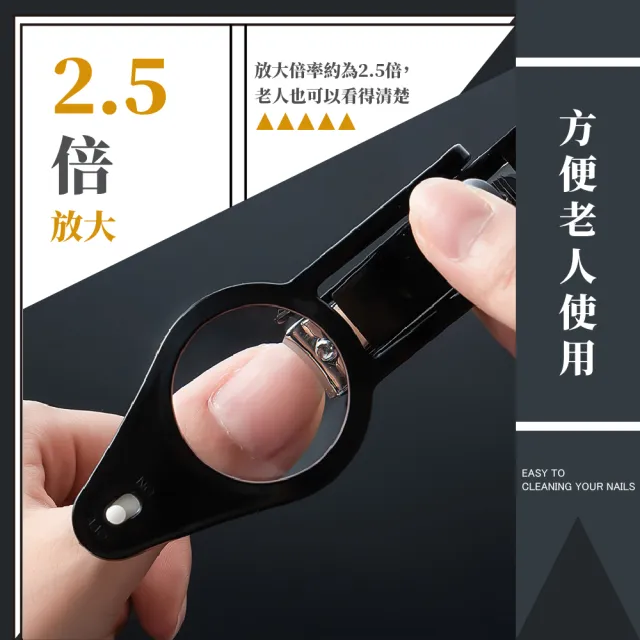 【加倍剪剪】日式LED燈放大鏡指甲剪(銼刀 磨甲刀 挫甲刀 指甲鉗 美甲剪 修甲工具 多功能指甲刀)
