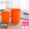 【KEYWAY 聯府】科爾曼圓型大垃圾桶-6入 顏色隨機(MIT台灣製造)