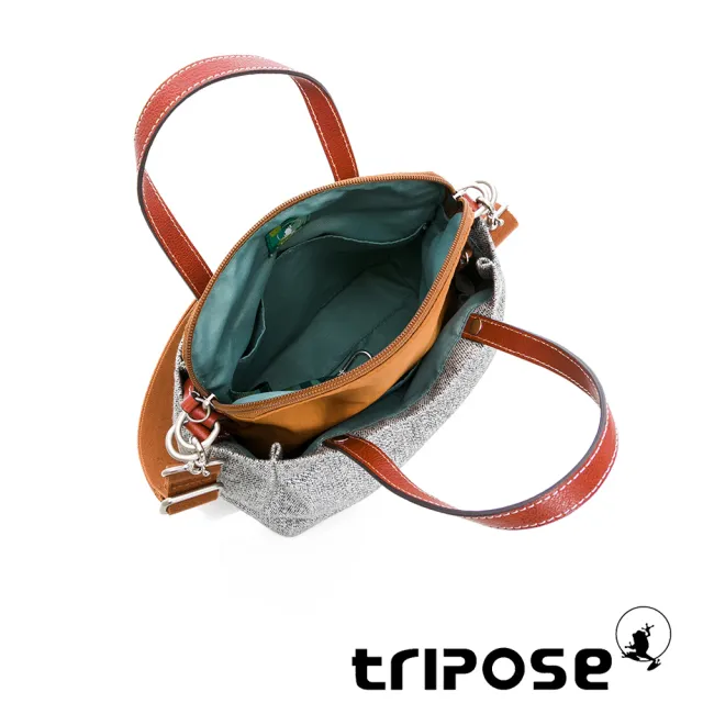 【tripose】漫遊系列岩紋三用子母包-小(稻禾駝)