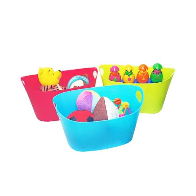 【生活King】歡樂置物籃/收納籃-9.8L(3入組)