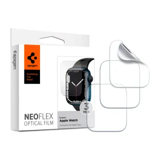 【Spigen】SGP Apple Watch   S9/8/7 - 45mm Film NeoFlex -極輕薄防刮保護貼(3入組)