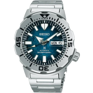 【SEIKO 精工】Prospex 愛海洋 企鵝遨遊 200米潛水機械錶 送行動電源 畢業禮物(SRPH75K1/4R36-11C0G)