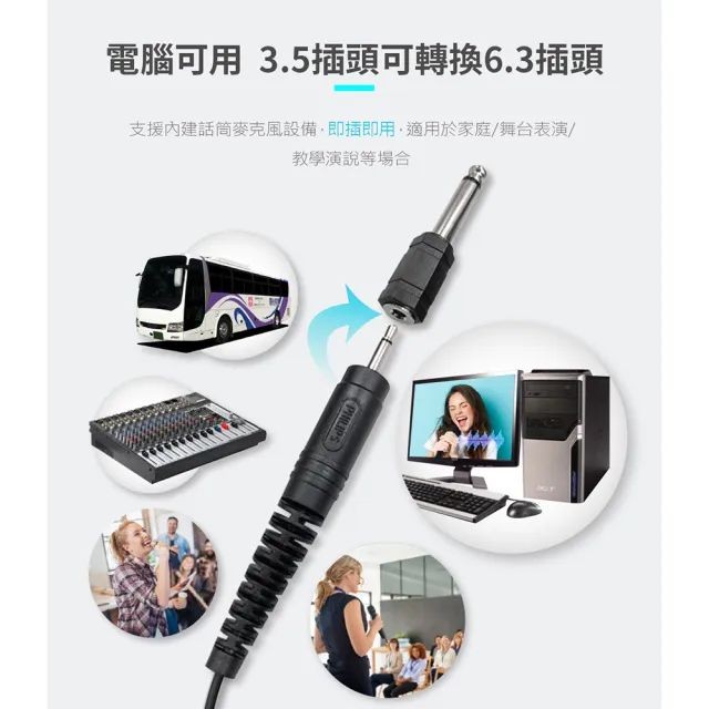 【Philips 飛利浦】降噪 有線麥克風(SBCMD110/00)