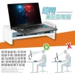 【FL 生活+】桌上型電腦螢幕置物架-單層三抽屜(增高架 收納架 A-033)