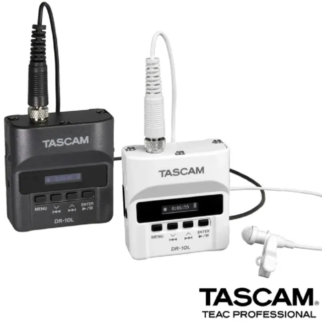 【TASCAM】TASDR-10L/ TASDR-10LW - DR-10L PCM錄音機含迷你MIC(原廠公司貨)