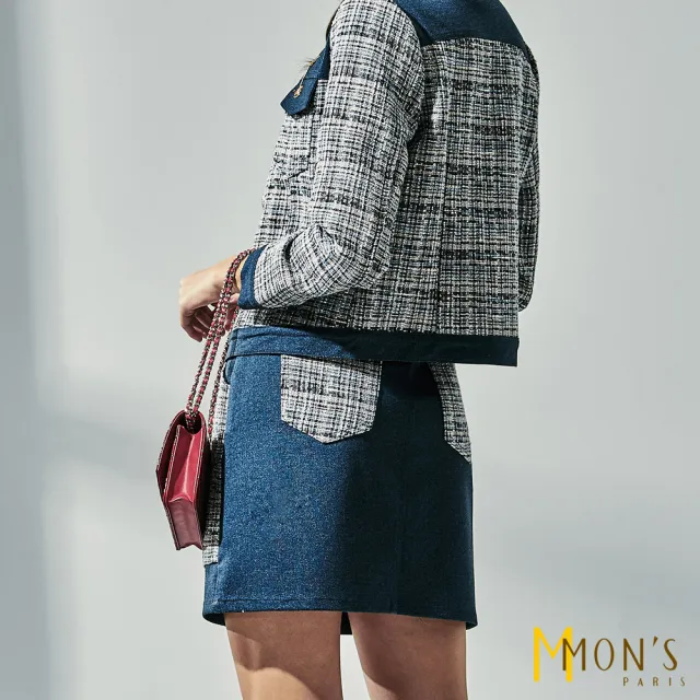 【MON’S】小香風經典時尚百搭短裙