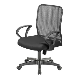 【椅靠一生】加厚坐墊透氣網布扶手辦公電腦椅(MIT/辦公椅 電腦椅 桌椅 椅子)