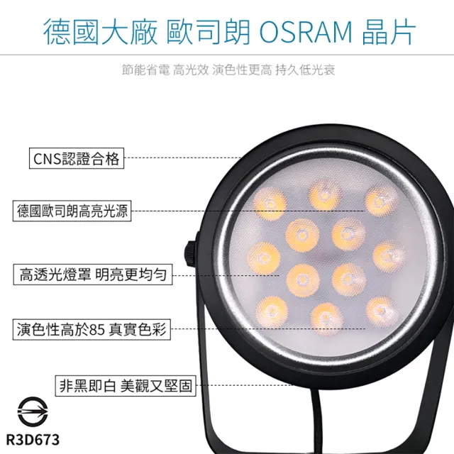 【JOYA LED】15W 鞦韆軌道燈 黑色外殼(台灣製造 德國歐司朗晶片)