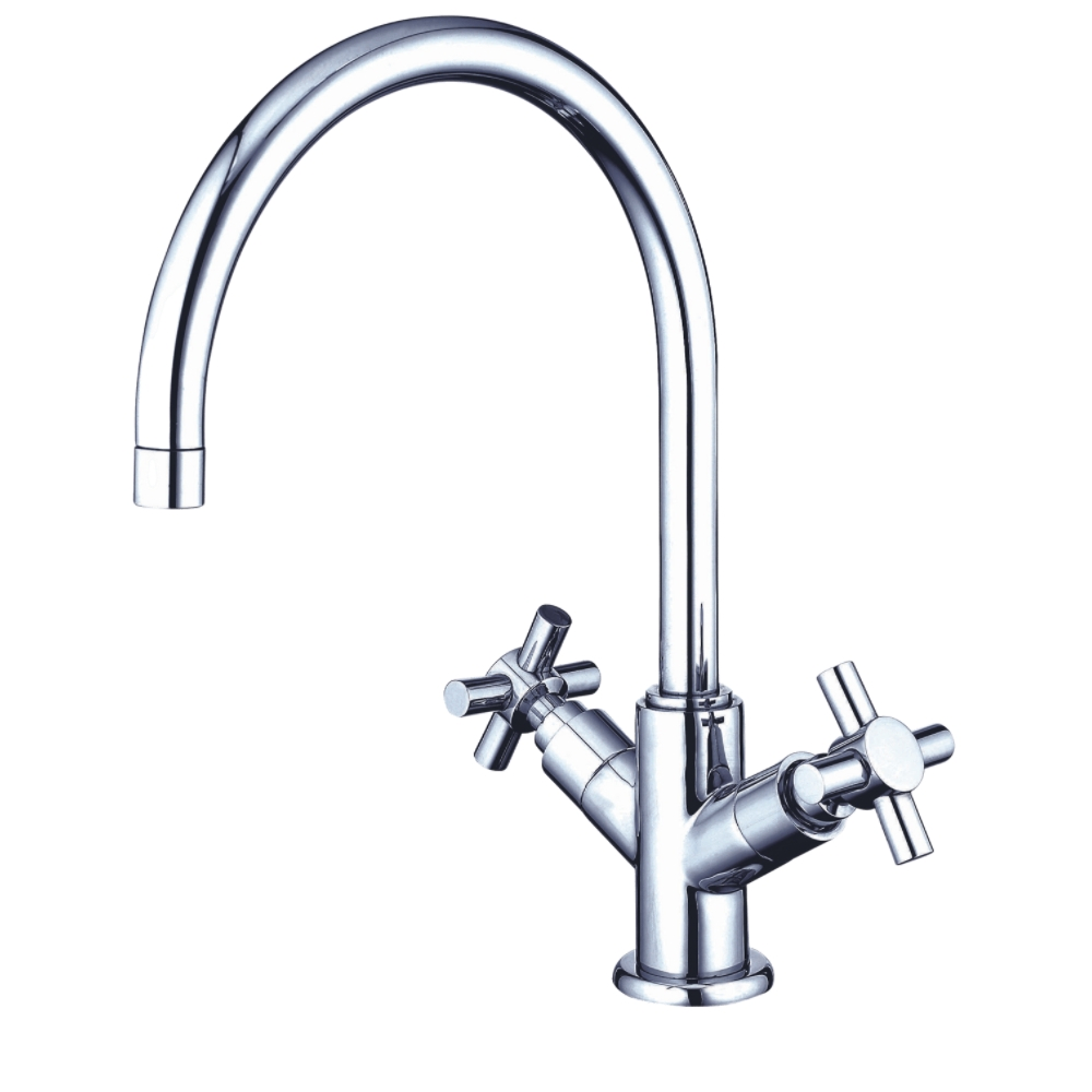 【GESAI格賽衛浴】無鉛經典歐式雙十字廚房龍頭MLFKD-014(水龍頭/廚房龍頭/經典龍頭/無鉛龍頭)