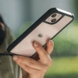 【ABSOLUTE】iPhone 13 6.1吋專用 LINKASEAIR軍規防摔抗變色抗菌大猩猩玻璃保護殼(曜石黑)