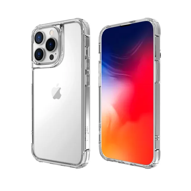 【ABSOLUTE】iPhone 13 Pro Max 6.7吋專用 LINKASEAIR軍規防摔抗變色抗菌大猩猩玻璃保護殼(不思議淨透)