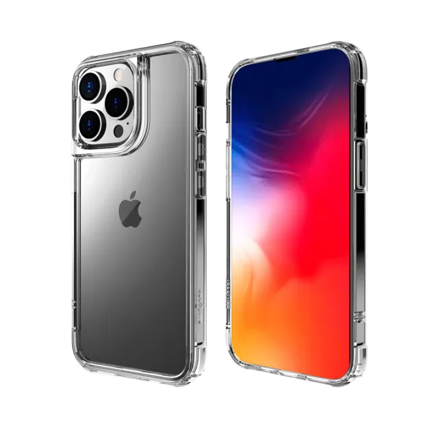 【ABSOLUTE】iPhone 13 Pro Max 6.7吋專用 LINKASEAIR軍規防摔抗變色抗菌大猩猩玻璃保護殼(不思議淨透)