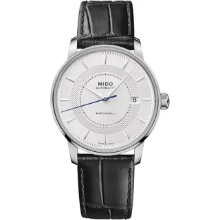 【MIDO 美度 官方授權】BARONCELLI SIGNATURE 沉穩紳士機械腕錶(M0374071603101)