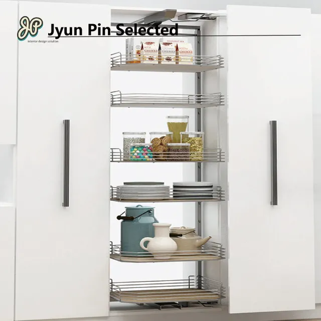 【Jyun Pin 駿品裝修】嚴選高櫃系列 - 雙緩衝橫移拉伸櫃 - 櫃體600(櫃體可自選 600/450)
