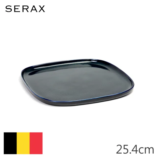 【SERAX】ALG/正方盤/25.4cm/深藍(比利時米其林餐瓷家飾)