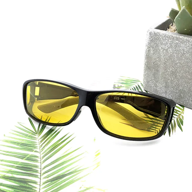 【SUNS】台灣製偏光太陽眼鏡 運動型 夜視鏡 墨鏡 抗UV400/可套鏡(防眩光/遮陽/遠光燈/增加安全性)
