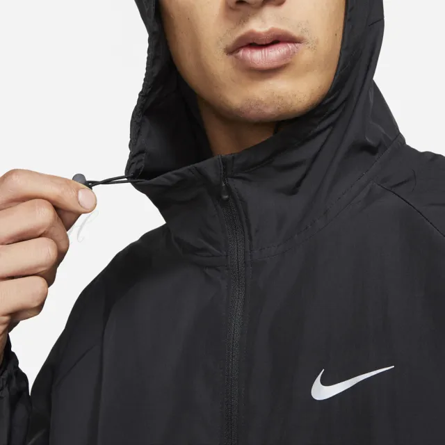 【NIKE 耐吉】外套 男款 連帽外套 風衣外套 運動 AS M NK RPL MILER JKT 黑 DD4747-010