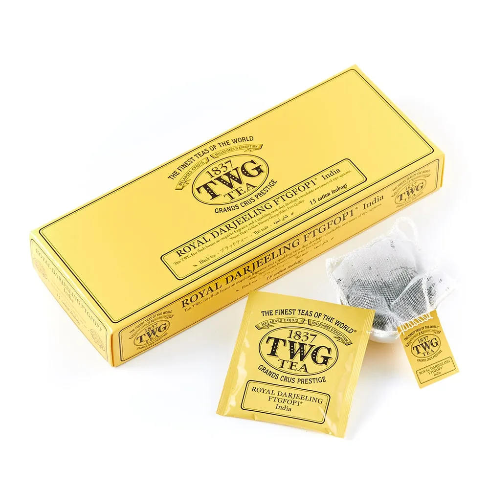 【TWG Tea】手工純棉茶包 蝴蝶夫人之茶 15包/盒(Geisha Blossom Tea;綠茶)