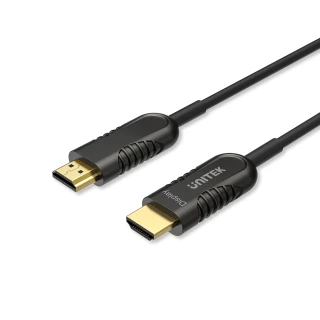 【UNITEK】2.0版 光纖 4K60Hz 高畫質HDMI傳輸線公對公-15M(Y-C1029BK)