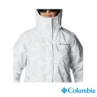 【Columbia 哥倫比亞 官方旗艦】女款-Omni-Tech防水保暖兩件式外套-藍印花(UWR06350WA / 保暖.防水.兩件式)