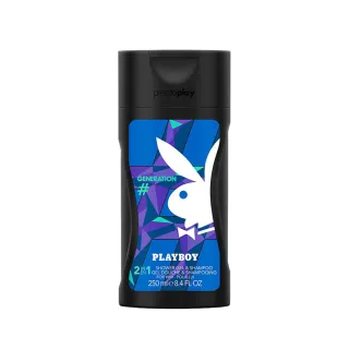 【PLAYBOY】花花公子時代經典男性保濕香水2合1洗髮沐浴膠 250ml(專櫃公司貨)
