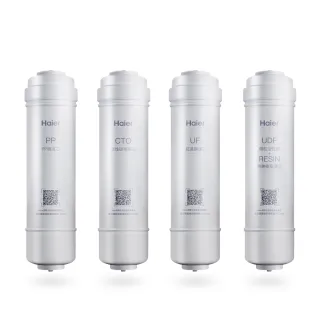 【Haier 海爾】超濾淨水器800G專用濾芯 一年份6入(PP*2+CTO*2+UF+UDF)