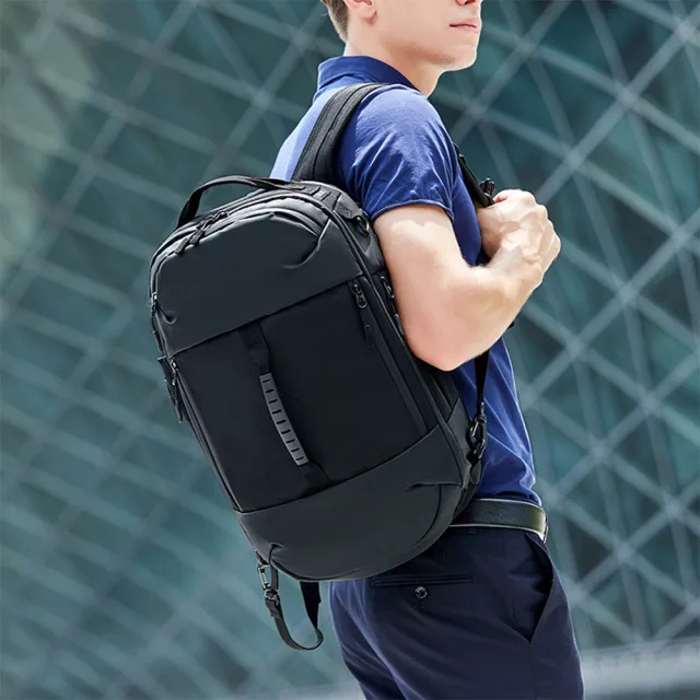 【leaper】大小款多功能商務休閒旅行電腦後背包 共3色(旅行後背包)