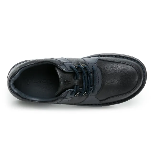 【LA NEW】新超霸 雙氣墊 抑菌手縫休閒鞋(男74270109)