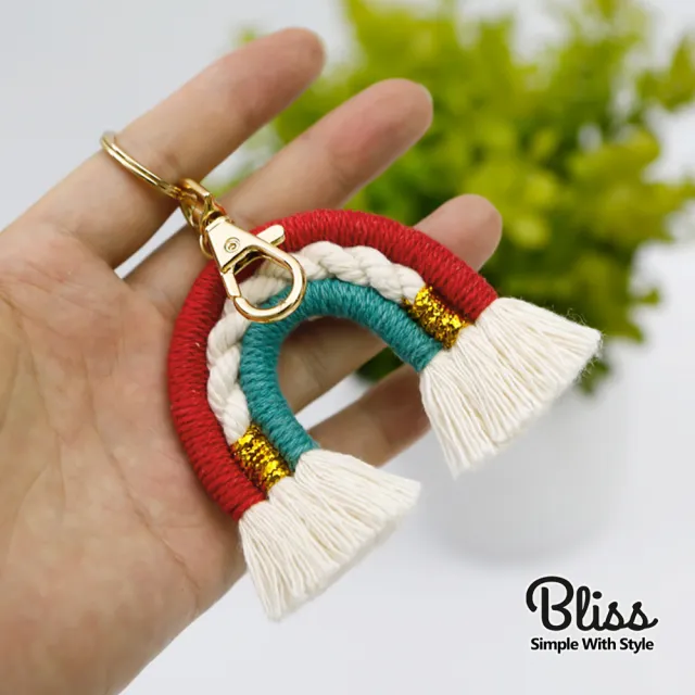 【Bliss BKK】泰國手工流蘇吊飾 包包搭配首選 鑰匙圈(多款多色可選)