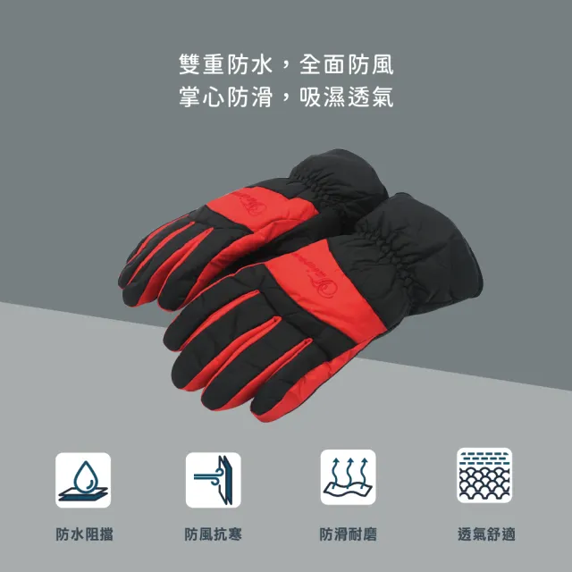 【瑟夫貝爾】台灣製輕量方防水手套 雙重防水 掌心防滑