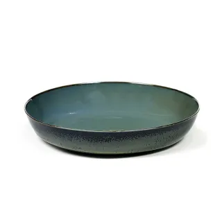【SERAX】ALG/服務盤/D21cm/藍灰+深藍(比利時米其林餐瓷家飾)