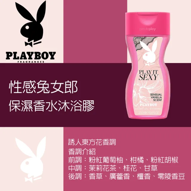 【PLAYBOY】性感兔女郎經典保濕香水沐浴膠 250ml(專櫃公司貨)