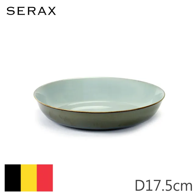 【SERAX】ALG/服務盤/D17.5/淺藍+藍(比利時米其林餐瓷家飾)