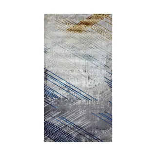 【山德力】現代風短毛地毯80x150cm奏樂(客廳 起居室 書房 床邊毯)
