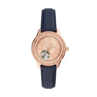 【FOSSIL】Stella 雙鑽圈縷空錶面女錶(ME3212)