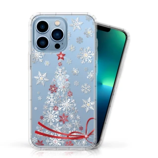 【Meteor】iPhone 13 Pro 6.1吋 奧地利彩鑽空壓防摔手機殼-緞帶聖誕樹(多鑽版)