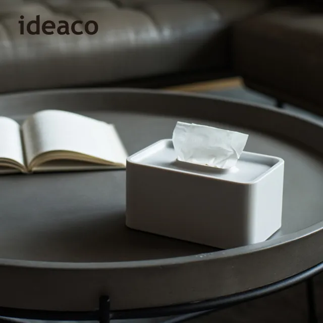 【日本ideaco】壁掛/桌上兩用餐巾紙盒-內徑17X10.6X7.5CM(拭紙巾 擦拭 掛牆 磁吸 小型 纖形)