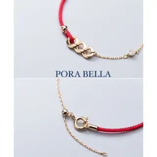 【Porabella】925純銀開運紅繩手鍊 幸運好運轉運紅色手繩 小眾設計款過年開運飾品 吊墜 Bracelet