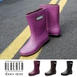 【Alberta】3cm雨鞋  休閒百搭防水防滑 筒高22cm中筒低跟雨靴