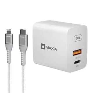 【MAXIA】20W USB 1A1C急速充電組(MPC-B20W-P)