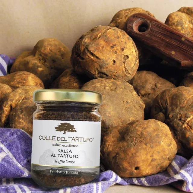 【Colle del Tartufo 柯爾德】黑松露菇菇醬+黑松露橄欖醬180gx2入(義大利私廚配方-一匙變廚神)