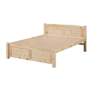 【綠活居】艾歐 現代5尺雙人實木床台(不含床墊)