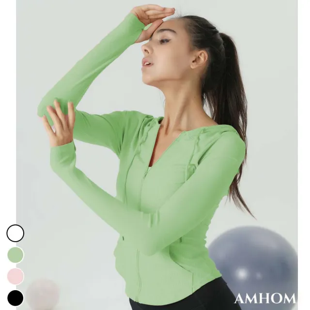 【Amhome】烏美希女修身速乾瑜伽服運動上衣#111409現貨+預購(4色)
