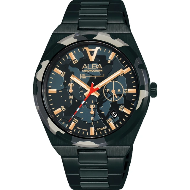 【ALBA】雅柏 東京印象計時錶款 41mm(AT3H79X1/VD53-X387SD)