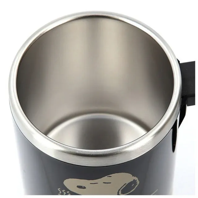 【大西賢製販】不鏽鋼保溫杯 400ml SNOOPY史努比 咖啡時光 黑(餐具雜貨)(保溫瓶)